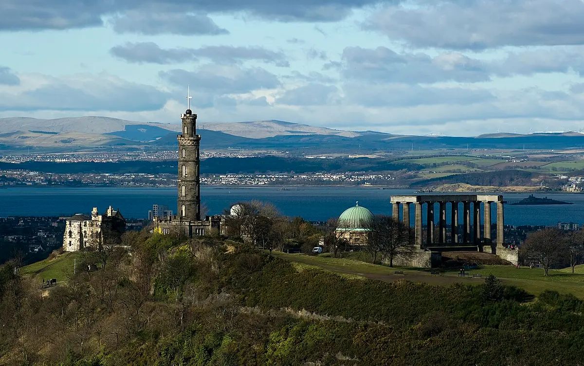 The view over Edinburgh from Calton Hill