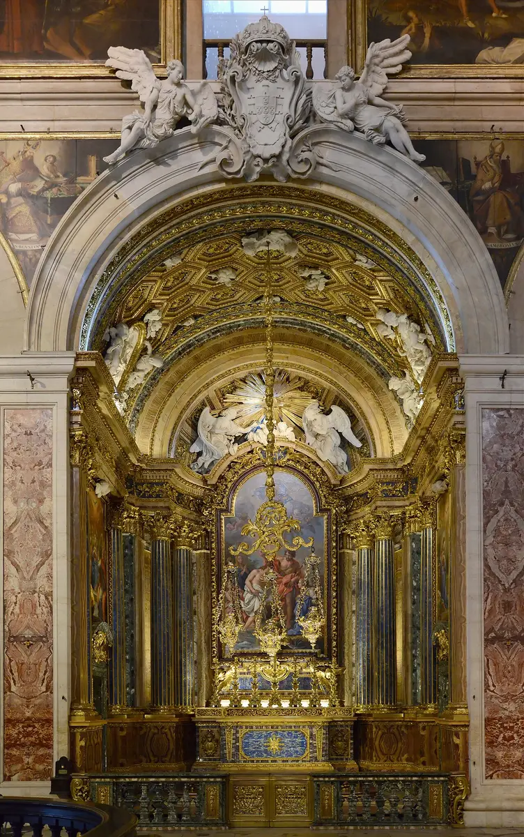The Chapel of St. John the Baptist in São Roque, gilded and lined with colored stone