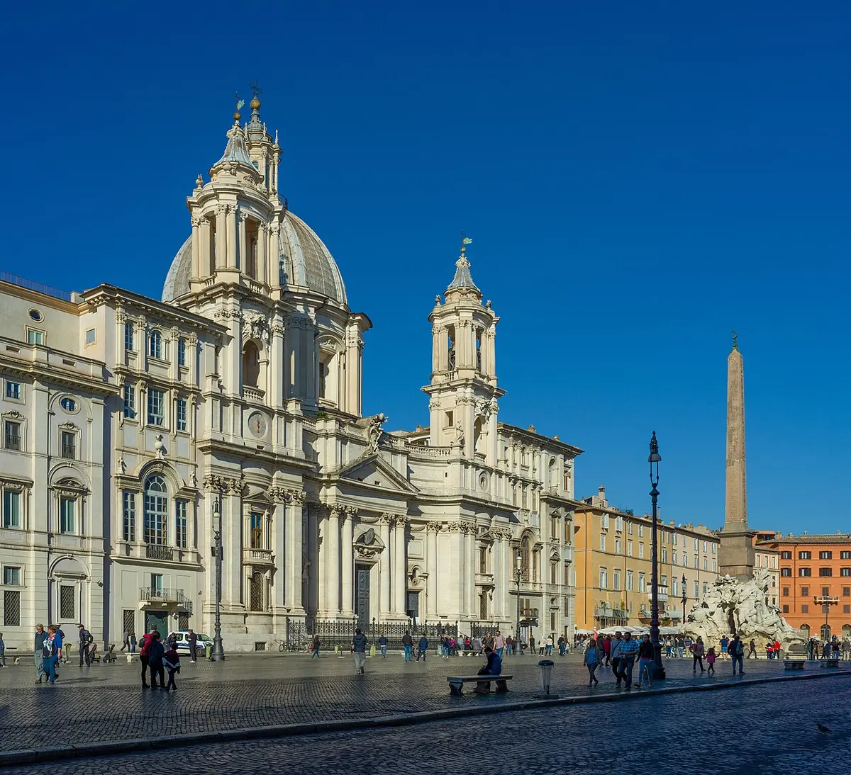 Piazza Navona with its fountains and baroque church