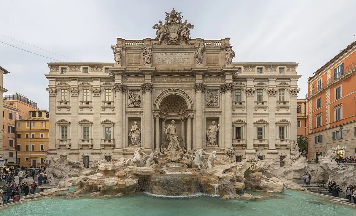 The Trevi Fountain in Rome