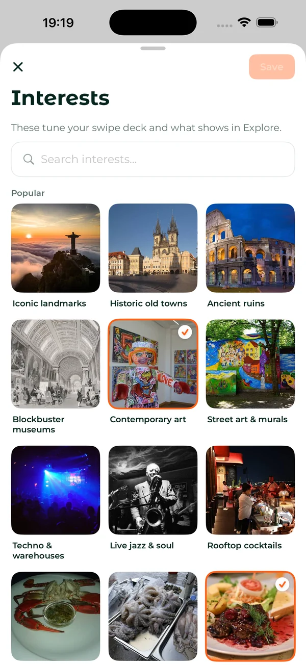 Interests: photo scenes like historic old towns, street art and rooftop cocktails that tune the deck and Explore