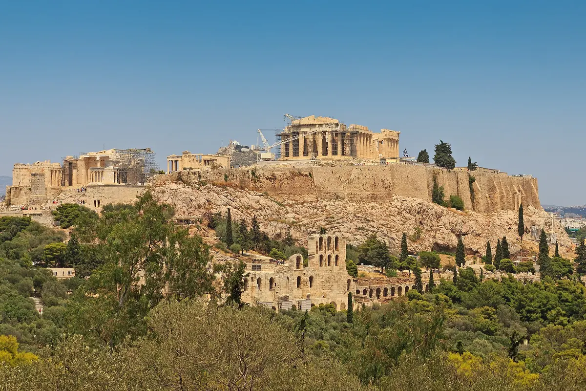 The Acropolis of Athens seen from Philopappos Hill